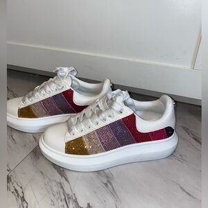 Steve Madden rhinestone sneakers